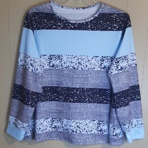 SHEIN Women's 2 XL Striped Long Sleeve Lightweight Shirt